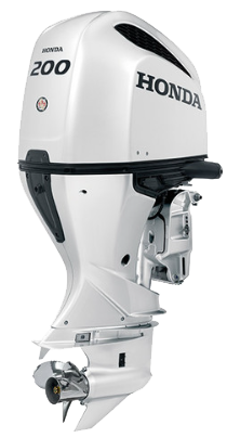 Honda 200hp Outboard | Intelligent Shift and Throttle, Electric Start, 25" Shaft, Counter Rotation | BF200D