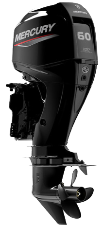 Mercury 60hp Command Thrust Outboard | Remote Mechanical, Electric Start, 20" Shaft | 60ELPT