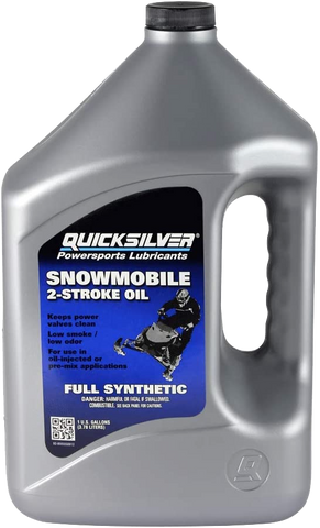 Quicksilver Full Synthetic 2-Stroke Snowmobile Oil 1 US GAL (Exceeds Ski-Doo ETEC Warranty Req)